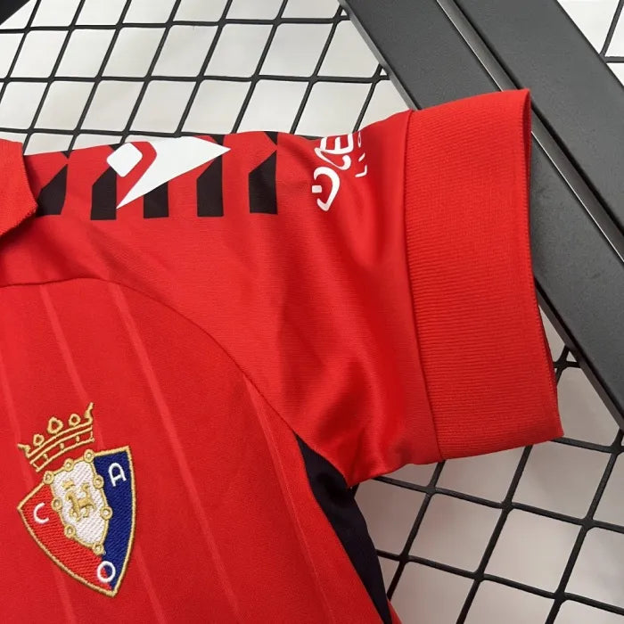 Kids Osasuna Jersey 25/26 Home Football Kit Soccer Jersey
