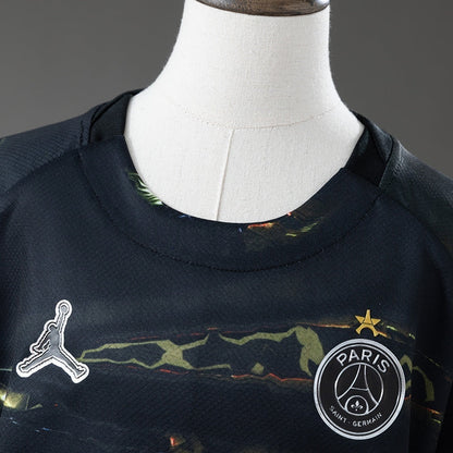 Kids PSG Night Jersey 2025/26 Football Kit Soccer Shirt