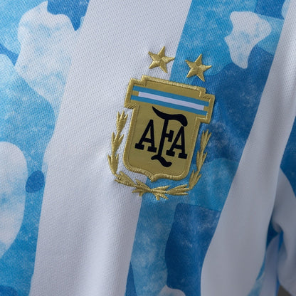 Argentina Home Jersey 2021 Retro Football Kit Soccer Shirt