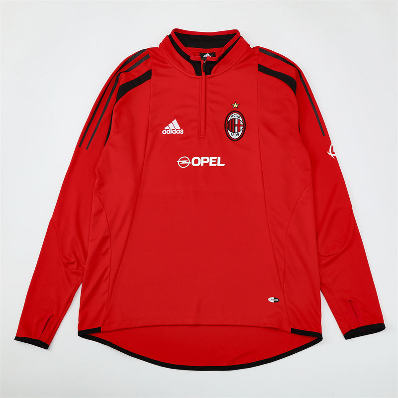 Retro AC Milan Training Tracksuits 2004-05 Football Kit Soccer Jersey