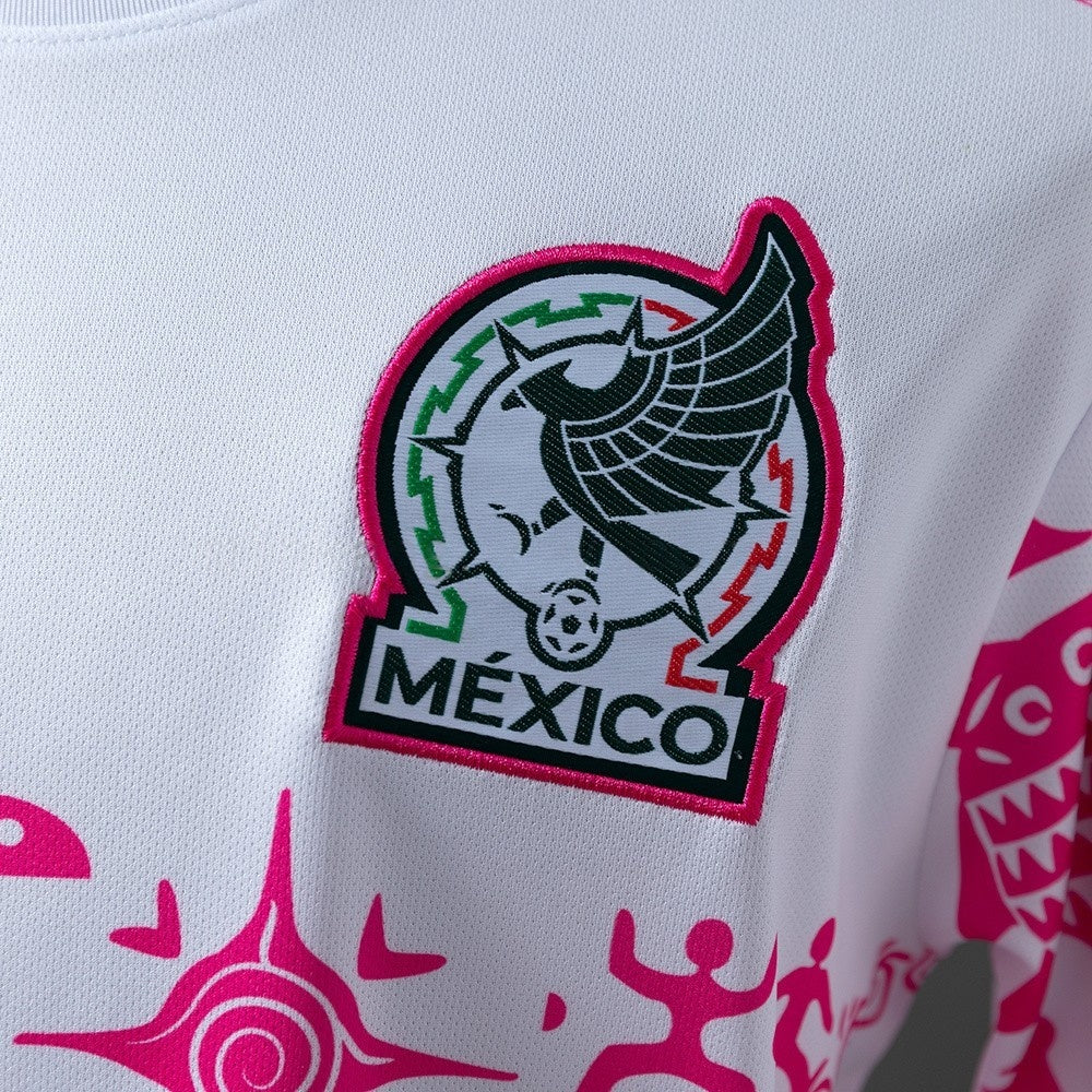 Mexico Jersey 2026 Pink White Football Kit