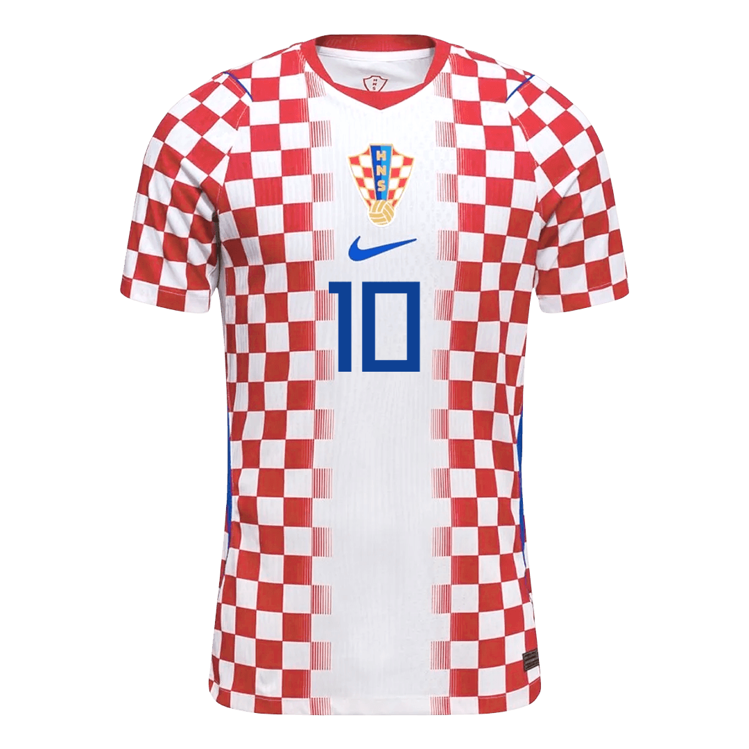 MODRIĆ #10 Mens Croatia World Cup Home Jersey 2026 - Player Version (Slim Fit)