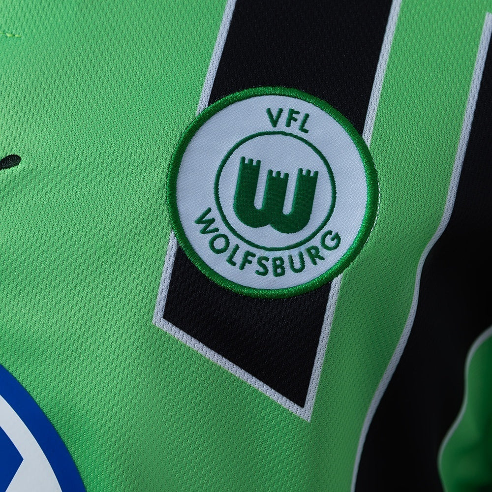 Wolfsburg Away Jersey 1999-2000 Retro Long Sleeves Football Kit Soccer Shirt