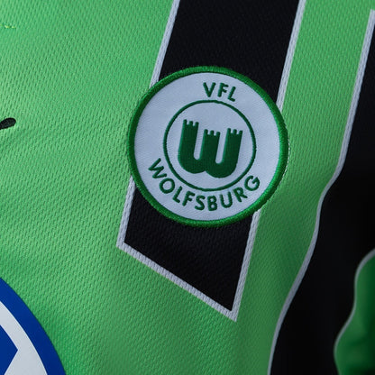 Wolfsburg Away Jersey 1999-2000 Retro Long Sleeves Football Kit Soccer Shirt