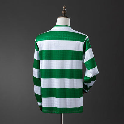Celtic Jersey 1987-89 Home Retro Kit Long Sleeves