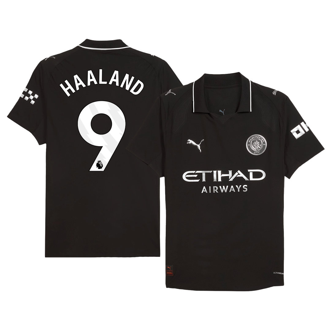 HAALAND #9 Mens Manchester City Away Jersey 2025/26 - Player Version (Slim Fit)