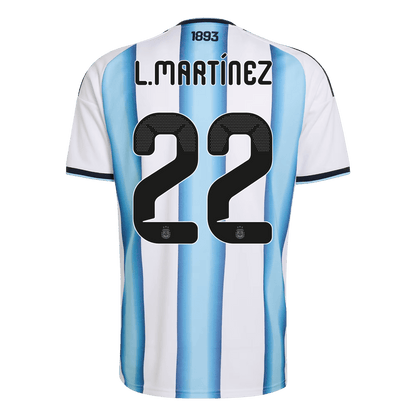 L.MARTÍNEZ #22 Mens Argentina World Cup Home Jersey 2026 [PREMIUM]