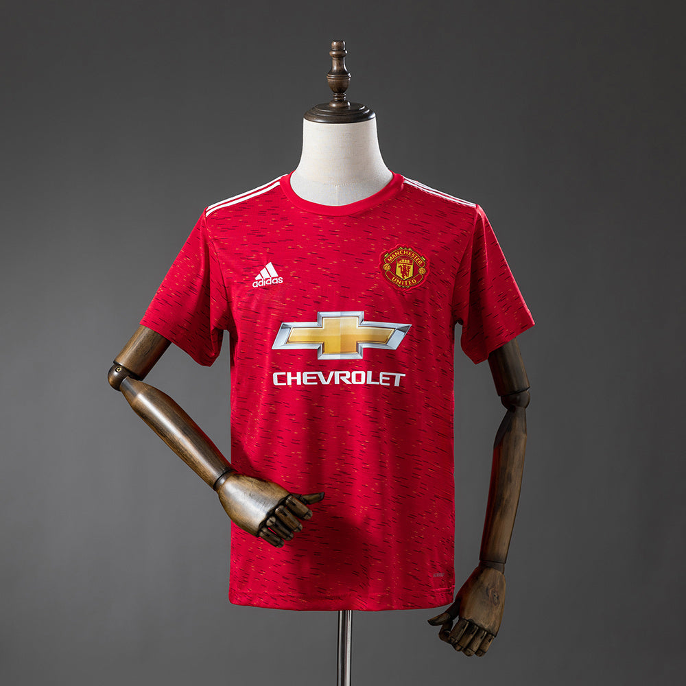 Manchester United Home Jersey 2020-21 Retro Football Kit Soccer Shirt