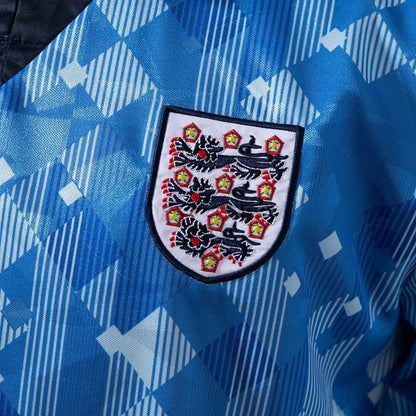England Jersey 1990 Blue Retro Kit