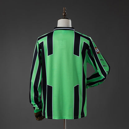 Wolfsburg Away Jersey 1999-2000 Retro Long Sleeves Football Kit Soccer Shirt