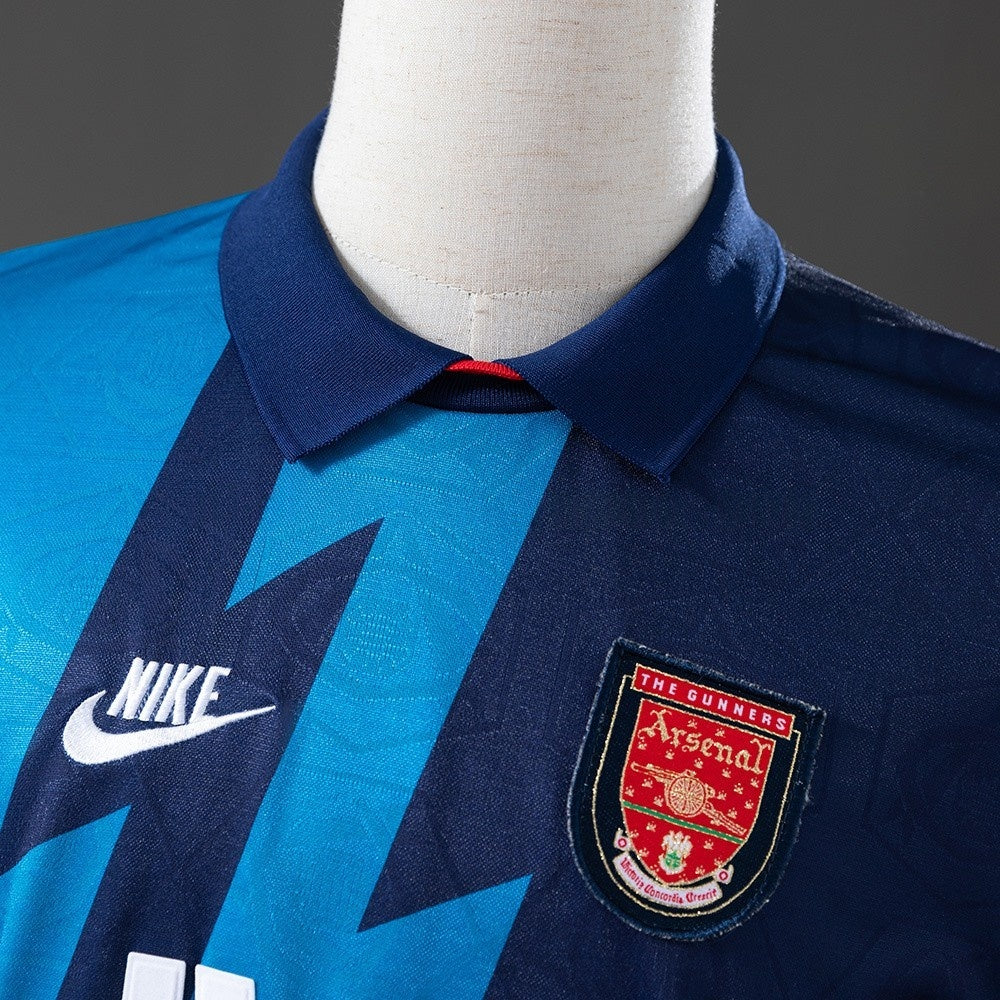 Arsenal Jersey 1995-96 Away Retro Football Kit Long Sleeves