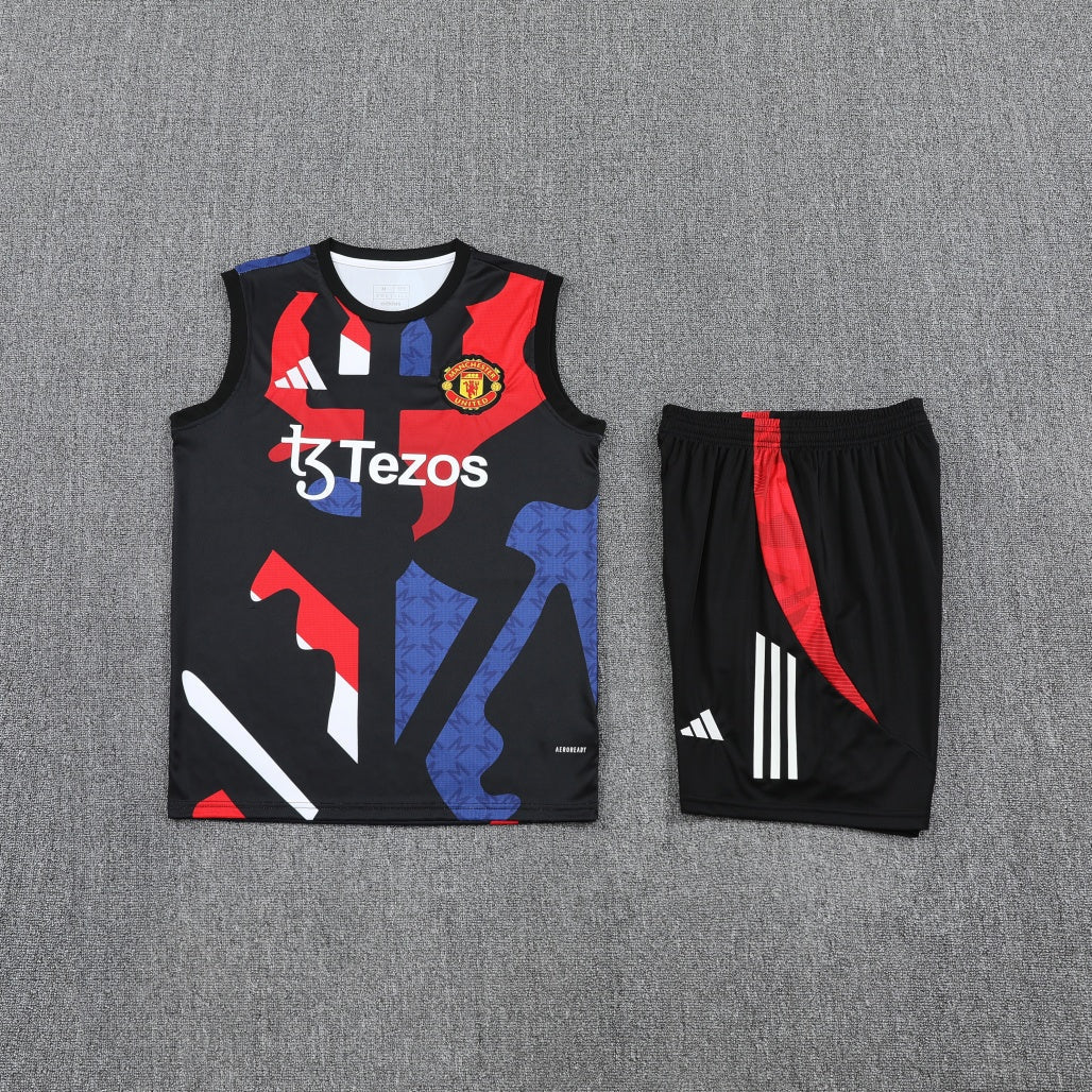Manchester United Vest Set Training Tracksuits 25/26 Football Kit Soccer Jersey