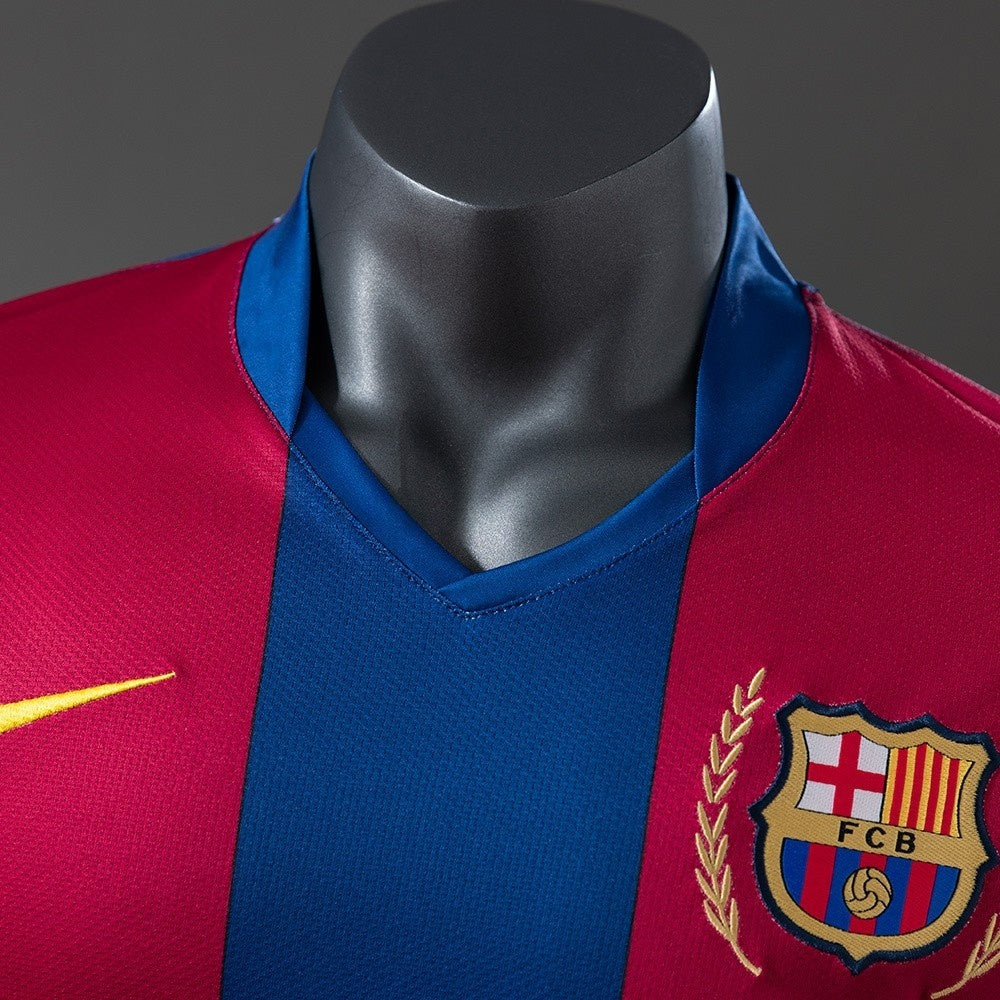 Retro Barcelona Jersey 2007-08 Home Football kit Player Version