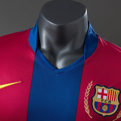 Retro Barcelona Jersey 2007-08 Home Football kit Player Version