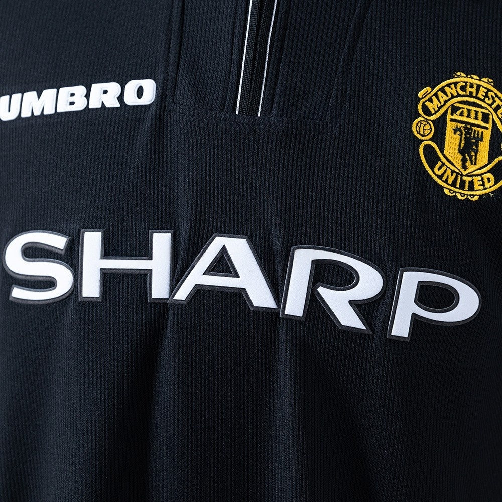 Manchester United Jersey 1998-99 Home Black Retro Football Kit