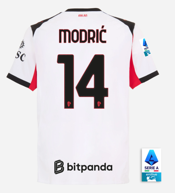 Luka Modrić 14 Player Version AC Milan Jersey 25/26 Away Football Kit Soccer Jersey