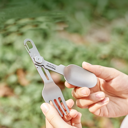 Camping & Outdoor Gear – TrailTitan Foldable Titanium Cutlery Set