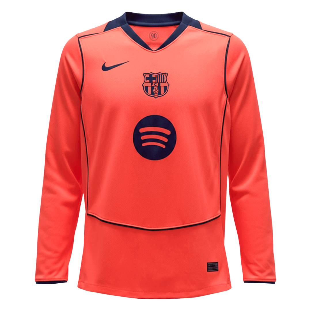 Mens Barcelona Third Long Sleeve Jersey 2025/26