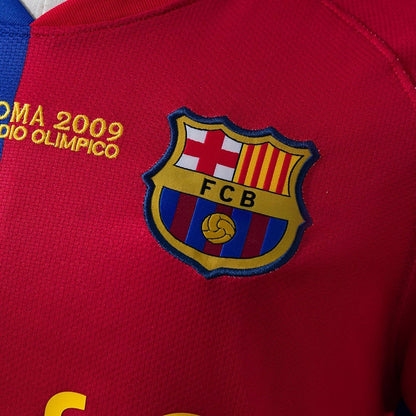 Barcelona Jersey 2008-09 Home Retro Football Kit Long Sleeves