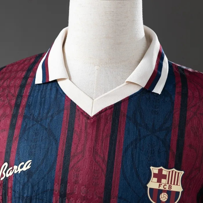 Barcelona Jersey 25/26 Anniversary Retro Football Kit