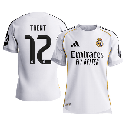 TRENT #12 Mens Real Madrid Home Jersey 2025/26 - Player Version (Slim Fit) [PREMIUM]