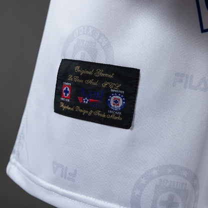 Retro Cruz Azul Away Jersey 1998 Long Sleeves Football Kit Soccer Shirt