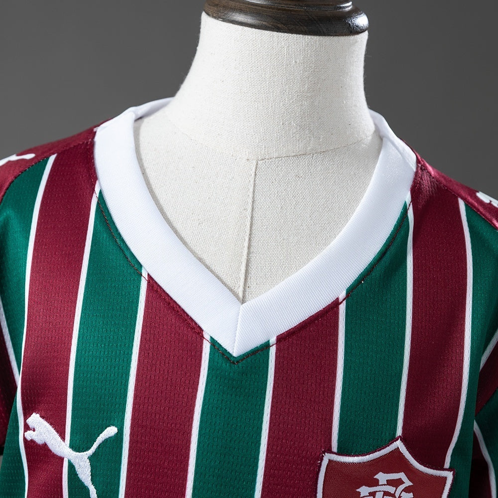 Kids Fluminense Home Jersey 2026-2027 Football Kit Soccer Shirt