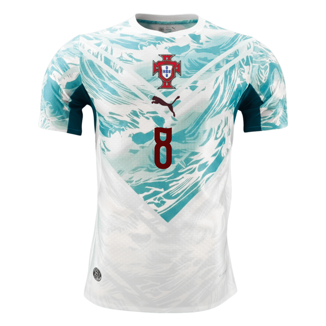 B.FERNANDES #8 Mens Portugal World Cup Away Jersey 2026 - Player Version (Slim Fit)