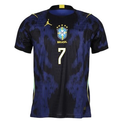 VINI JR. #7 Mens Brazil World Cup Away Jersey 2026 - Player Version (Slim Fit)