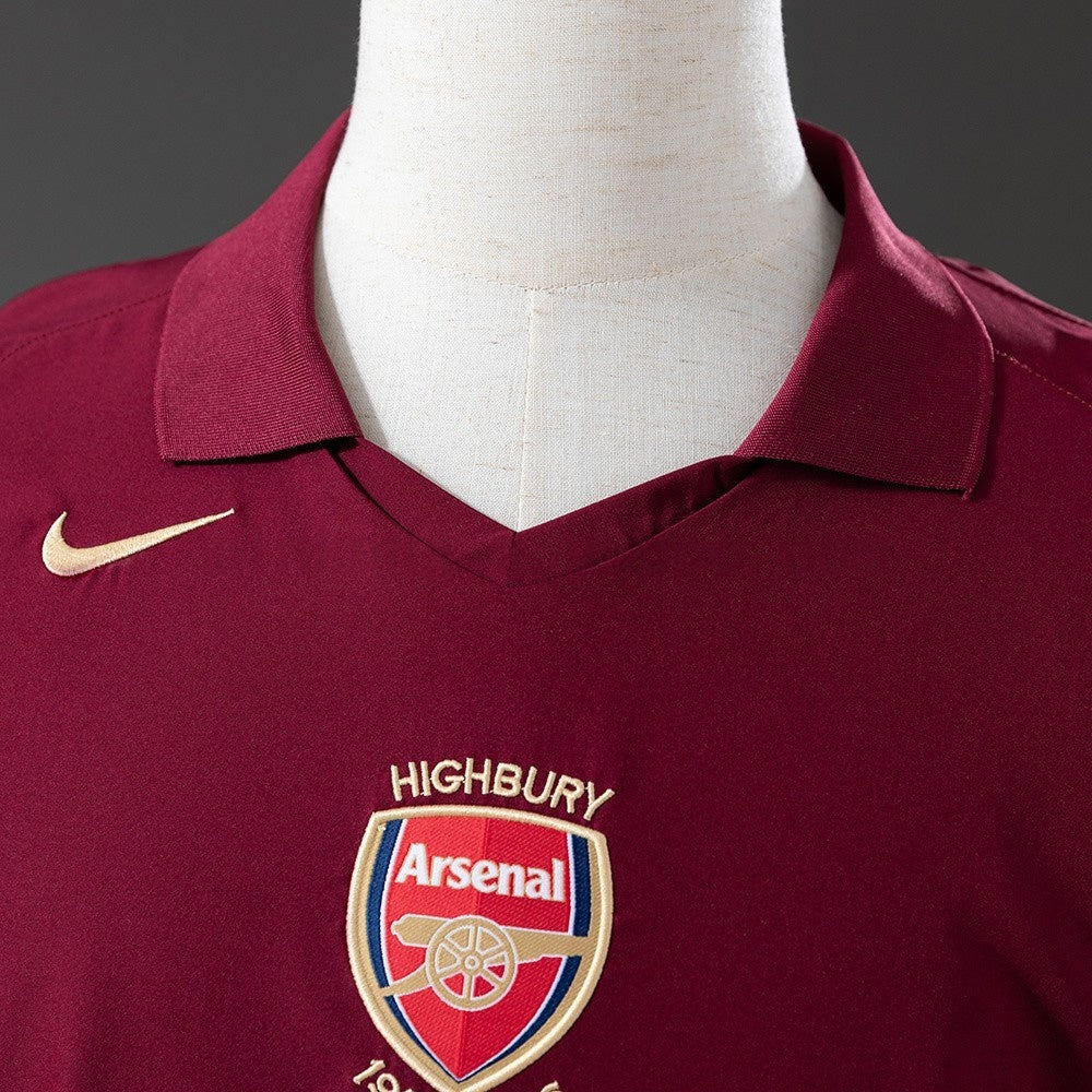 Arsenal Jersey 2005-06 Home Retro Football Kit Long Sleeves