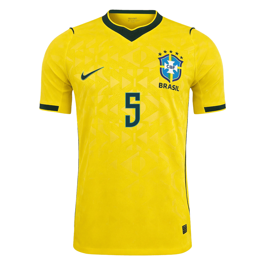 CASEMIRO #5 Mens Brazil World Cup Home Jersey 2026 - Player Version (Slim Fit)