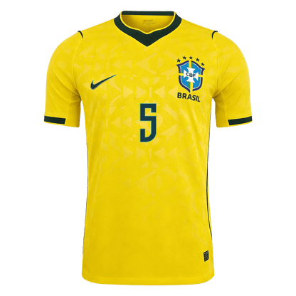 CASEMIRO #5 Mens Brazil World Cup Home Jersey 2026 - Player Version (Slim Fit)