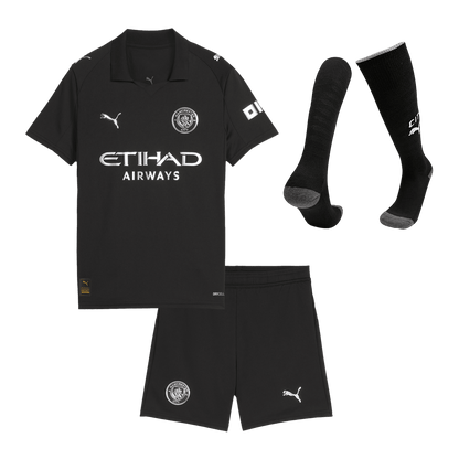 Kids Manchester City Away Full Kit 2025/26