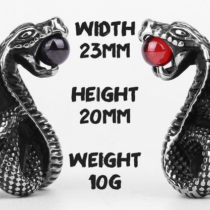 Cobra Snake Ring – Punk Rock Hip Hop Biker Gothic Statement for Alternative Styling