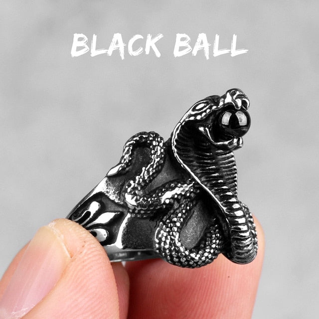 Cobra Snake Ring – Punk Rock Hip Hop Biker Gothic Statement for Alternative Styling