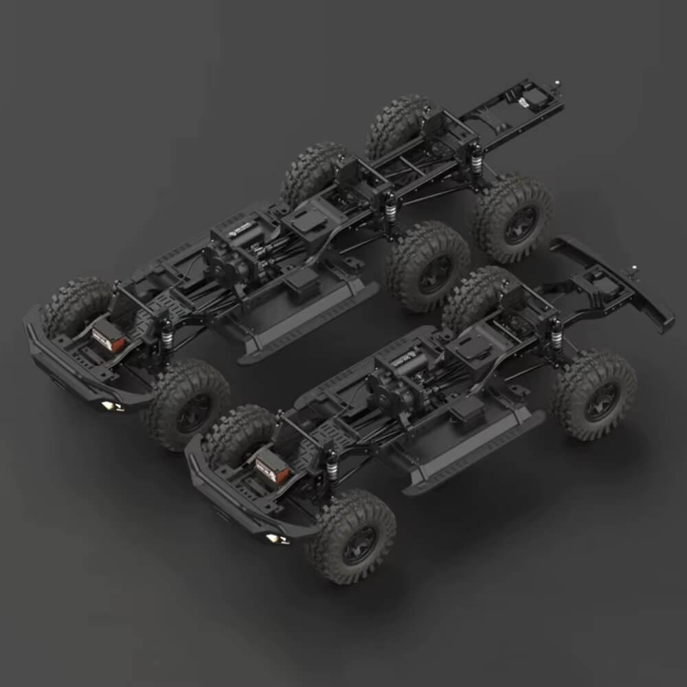 CROSSRC EMO XX2 XXL2 1/5 Scale 4WD 6WD Brushless RC Rock Crawler Steel Chassis ARTR/RTR