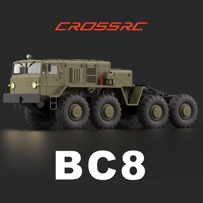 CROSSRC BC8 Mammoth 1/12 Scale 8x8 8WD RC Military Transport Crawler Off-Road KIT/RTR