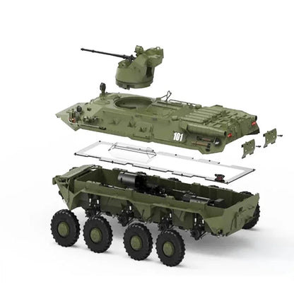 CROSSRC BT8 Rhino 1/12 Scale 8WD RC Military Amphibious Armored Truck Crawler KIT/RTR