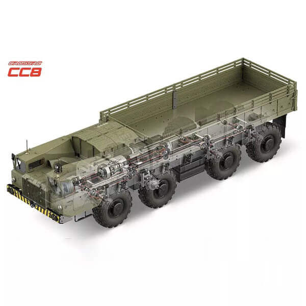 CROSSRC CC8 1/12 Scale 8x8 8WD RC Military Metal Transport Truck Crawler KIT/RTR