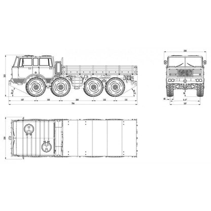 CROSSRC DC8 1/12 Scale 8x8 8WD RC Military Transport Truck Off-Road Crawler KIT/RTR