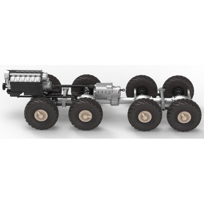 CROSSRC DC8 1/12 Scale 8x8 8WD RC Military Transport Truck Off-Road Crawler KIT/RTR