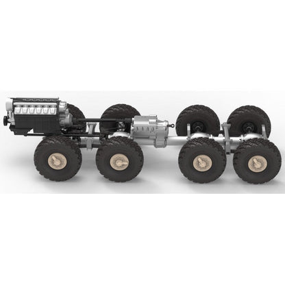 CROSSRC DC8 1/12 Scale 8x8 8WD RC Military Transport Truck Off-Road Crawler KIT/RTR