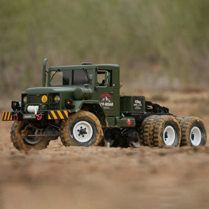 CROSSRC HC10 1/12 6WD 10-Tire RC Military Truck Dual Speed Off-Road Crawler KIT/RTR
