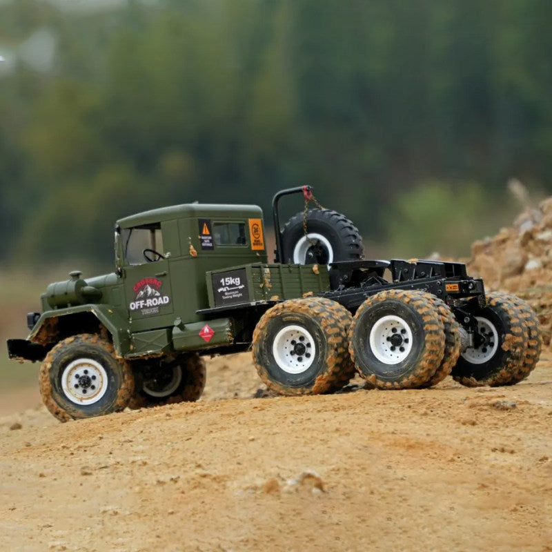 CROSSRC HC10 1/12 6WD 10-Tire RC Military Truck Dual Speed Off-Road Crawler KIT/RTR