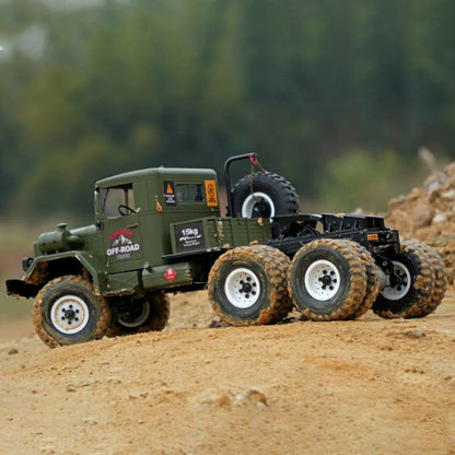 CROSSRC HC10 1/12 6WD 10-Tire RC Military Truck Dual Speed Off-Road Crawler KIT/RTR