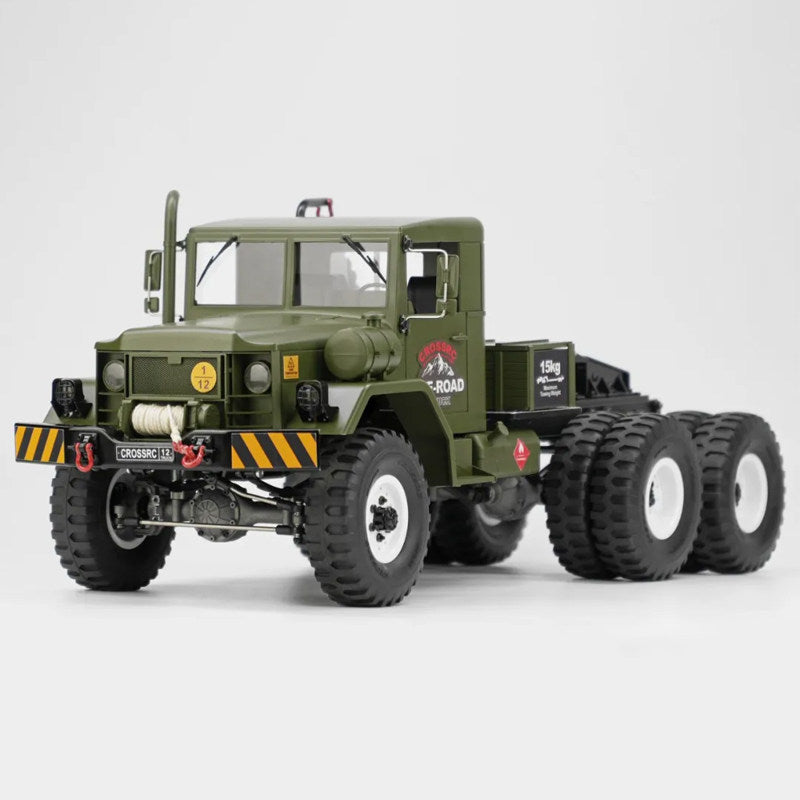 CROSSRC HC10 1/12 6WD 10-Tire RC Military Truck Dual Speed Off-Road Crawler KIT/RTR