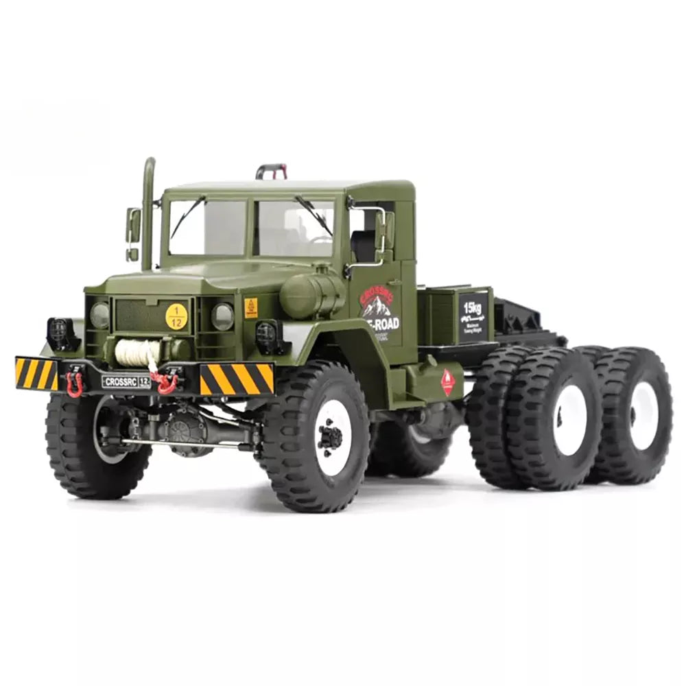 CROSSRC HC10 1/12 6WD 10-Tire RC Military Truck Dual Speed Off-Road Crawler KIT/RTR