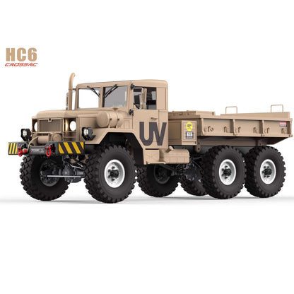 CROSSRC HC6 US M35 1/12 6WD RC Military Truck Dual Speed Off-Road Crawler KIT/RTR
