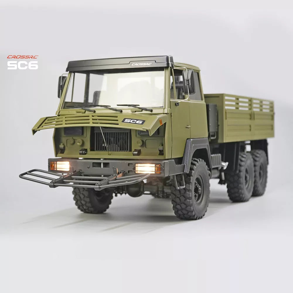 CROSSRC SC6 1/12 Scale 6x6 6WD RC Military Transport Truck Metal Chassis Crawler KIT/RT R