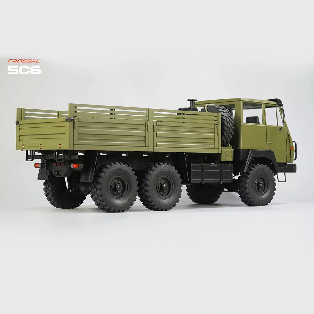CROSSRC SC6 1/12 Scale 6x6 6WD RC Military Transport Truck Metal Chassis Crawler KIT/RT R